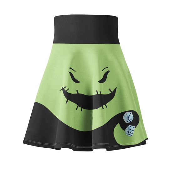 Gambling Boogie Man Circle Skirt/Nightmare before christmas/oogie boogie/dapper day/disney skirt/disney adult/disney dress/disney land