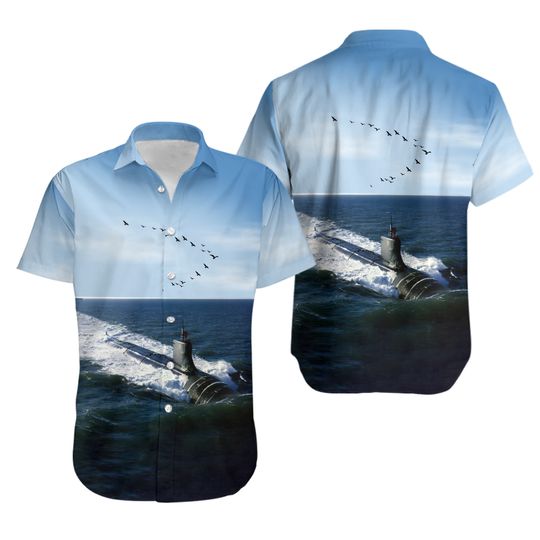 Us Navy Hawaiian Shirt US Navy Seawolf class submarine Hawaiian Shirt Military A