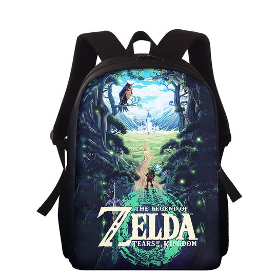 Zelda tears of the kingdom Students Backpack, School Shoulder Bag, Back To School Gift