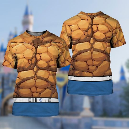 Ben Grimm The Fantastic Four First Steps 3D Shirt , The Thing Fantastic 4 First Steps Shirt  , Avengers Costume, Super Hero Cosplay Tee