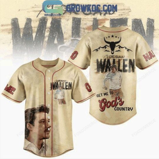 Wallen Western Get Me To Gods Country Personalized Baseball Jersey