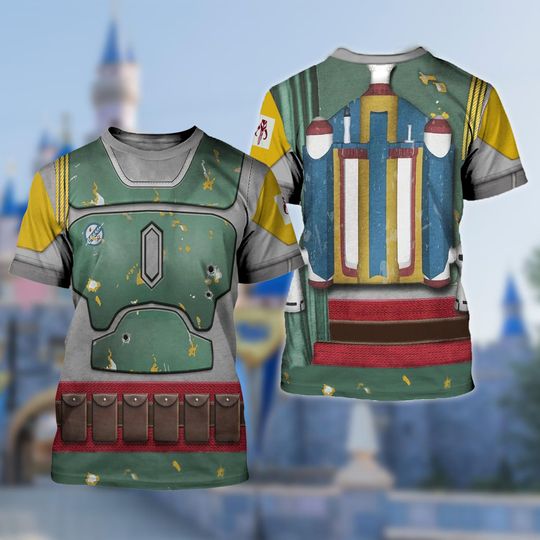 Boba Fett Cosplay Hawaii Shirt, Star Wars Button Up Shirt, Galaxy Hawaiian Shirt Gift, The Bounty Hunter 3D All Over Print Shirt