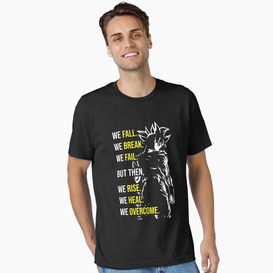 Overcome - Anime Gym Motivational  Essential T-Shirt