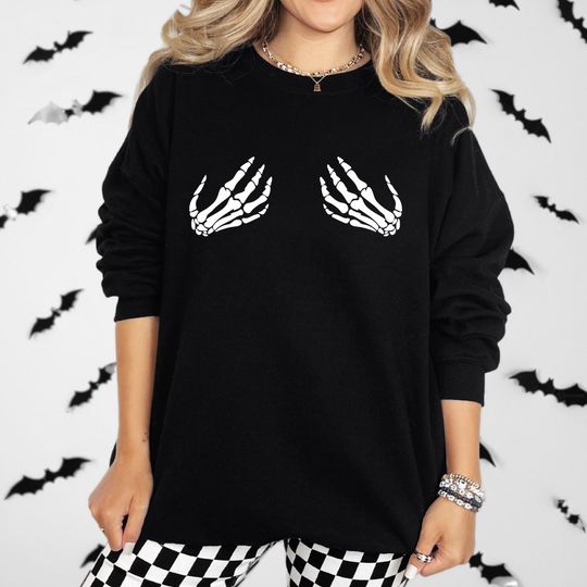 Skeleton Hands Pullover – Unisex Fall Top for Seasonal Outfits
