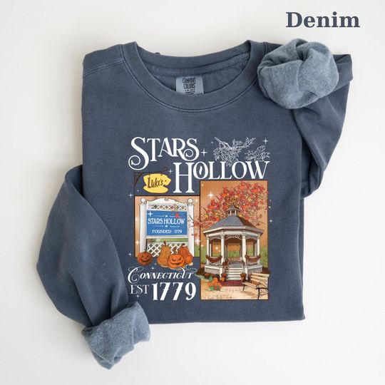 Stars Hollow Sweatshirt – 1779 Connecticut Pullover for Fall Season