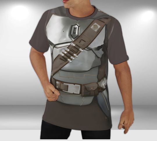 Star Wars Cosplay , Steel Mandalorian Armor Shirt , Star Wars Costume, Mandalorian Costume,