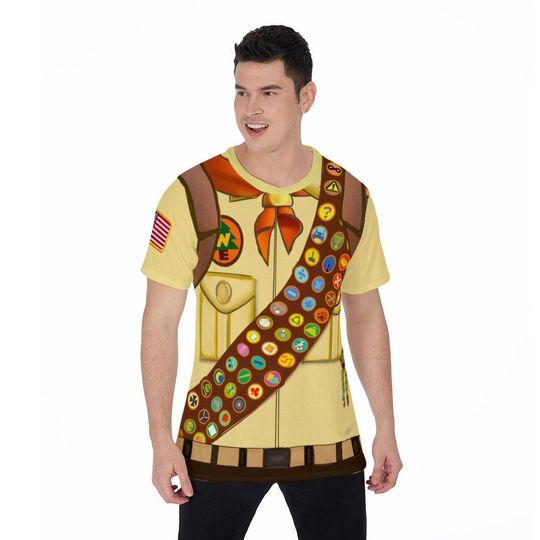 Up movie costume,Russell Shirt, Wilderness Explorer Costume, Disney Up Shirt, Run Disney Costume,