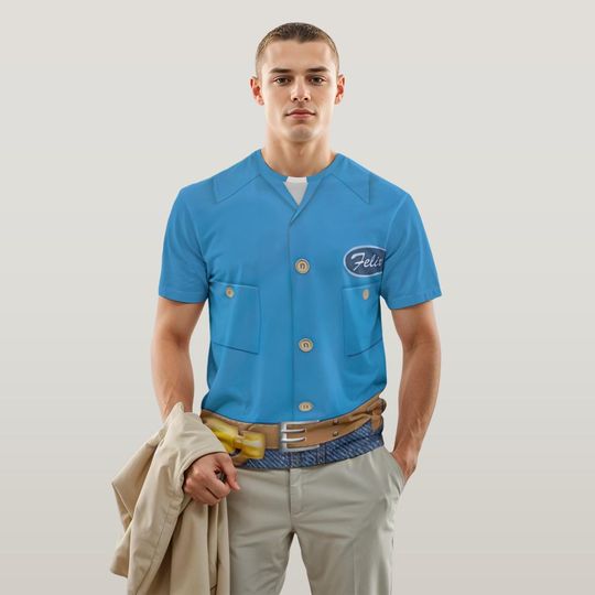 Wreck It Ralph Cosplay Costume | Fix-It Felix Costume T-Shirt | Fun Halloween Disney Shirt | Great Gift for Fans!