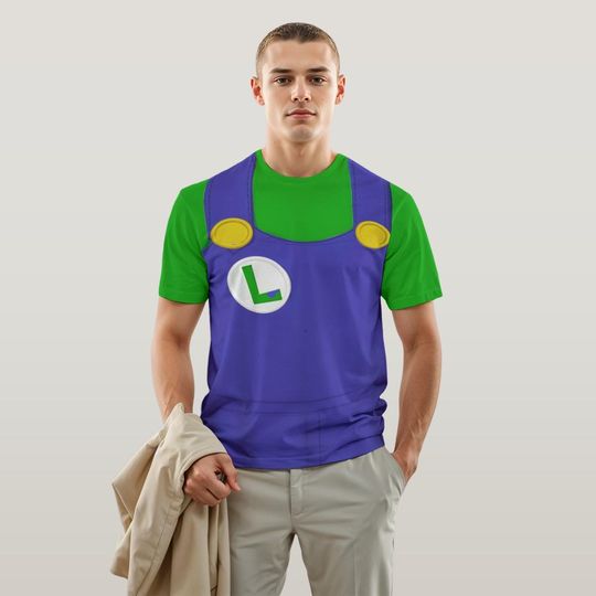 Luigi Costume, Super Mario Bros Party Outfit, Mario And Luigi Costume,