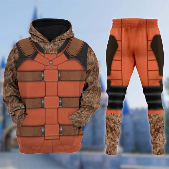 Guardian of the Galaxy Rocket Raccoon Cosplay Hoodie Jogger Set Halloween 3D Print Costume