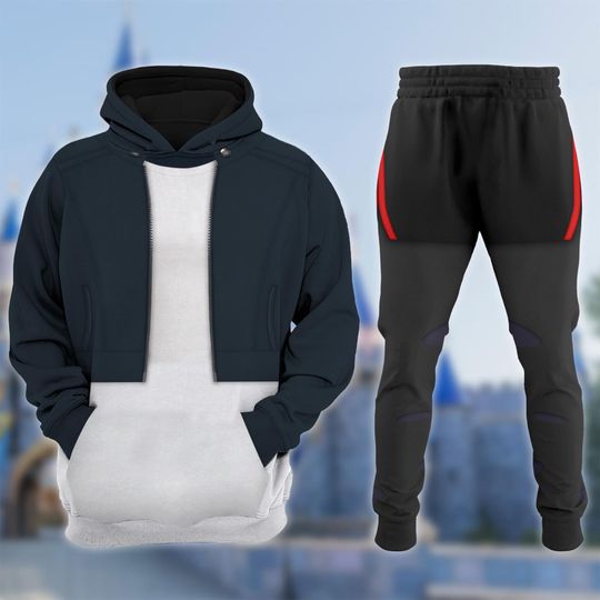 Disney Go Go Tomago 3D Hoodie Jogger Set, Big Hero 6 Shirt, Go-Go Tomago Costume Hoodie, Tomago Cartoon Cosplay Costume Tee