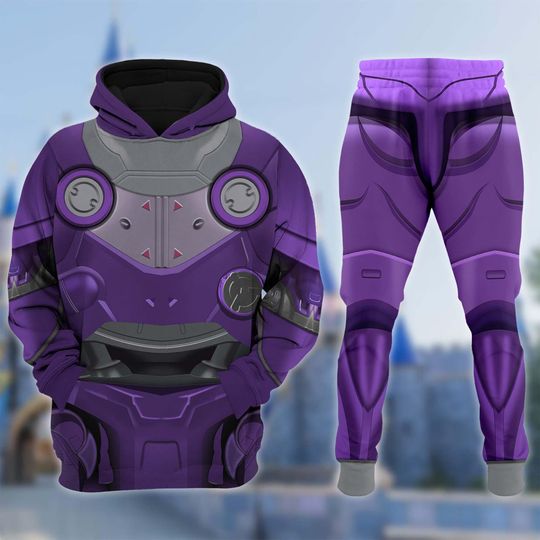 Zurg Costume Halloween Hoodie Jogger Set, Toy Story Cosplay Outfit, Halloween Party Clothing