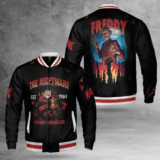 Personalized Freddy Krueger The Nightmare Est 1984 Horror Character Jacket