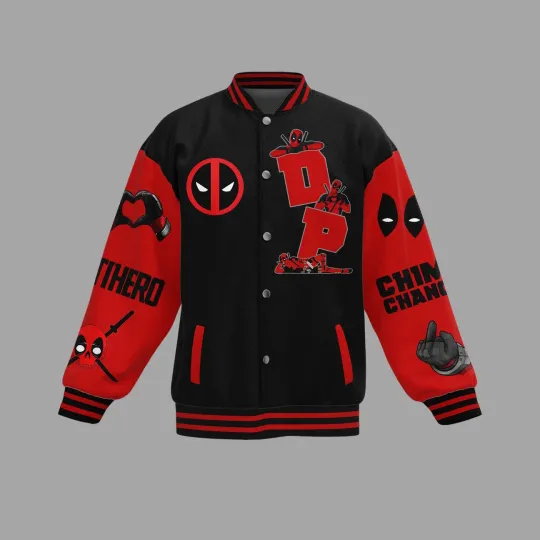 Deadpool Lovers Maximum Effort Amazing Superhero Gift For Him Baseball Jacket