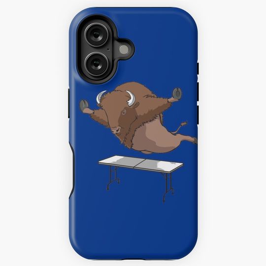 Real Buffalo Bills Mafia Buffalo Bills Superfan table dive iPhone Case, Gift For Fan