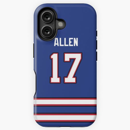 Josh Allen Buffalo Bills Jersey Back Mask Phone Case iPhone Case & Cover Mask iPhone Case