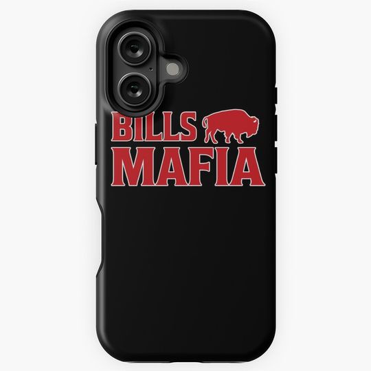 Vintgae New York Red Buffalo Football NY Sports Gift iPhone Case, Gift For Fan