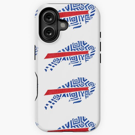 Buffalo Bills Charging Buffalo BlueGeo iPhone Case, Gift For Fan