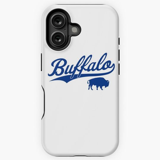 Vintage Bills Mafia NY Buffalo Football Blue Art New York Sports Gift iPhone Case, Gift For Fan