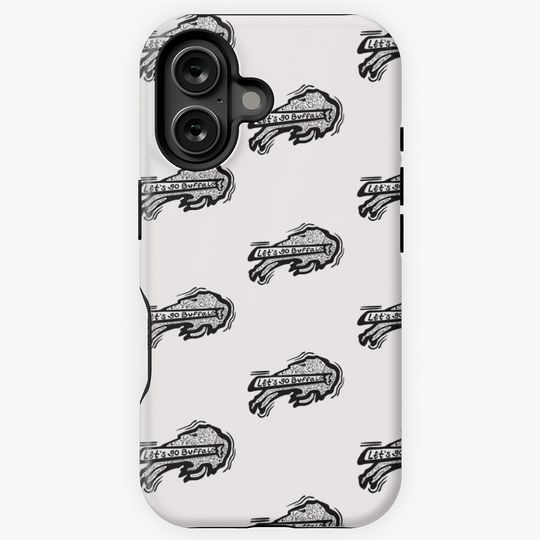 Buffalo Bills Doodle iPhone Case, Gift For Fan
