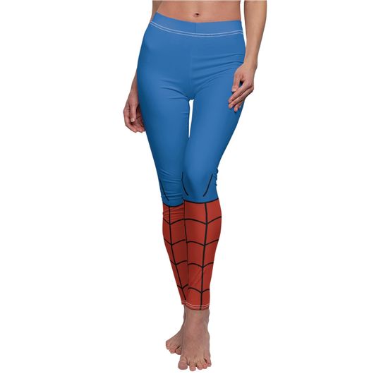 Spider-Man 90s Leggings, Peter Parker Retro Cosplay, Classic Cartoon Outfit, Marvel Superhero Pants, Comic-Con Costume, Halloween Apparel
