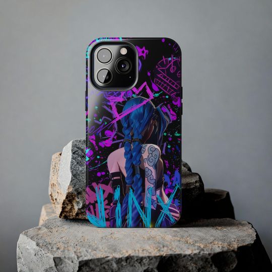 Arcane Jinx iPhone Case - Bold Graffiti Style Protective Cover