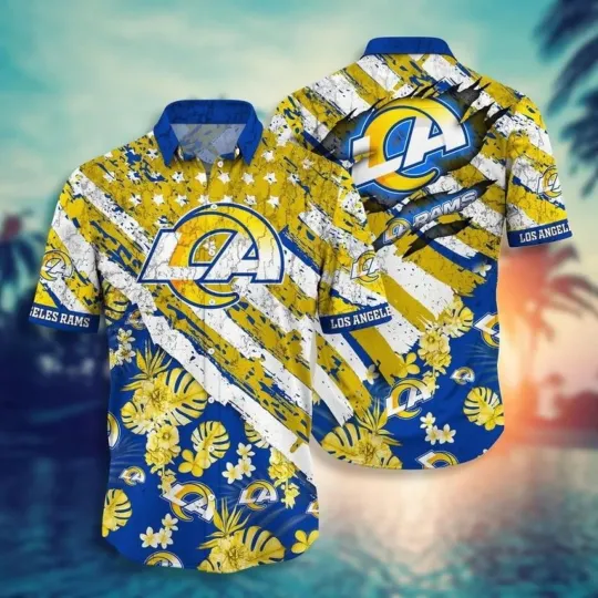Los Angeles Football Team Rams Hawaiian Shirt