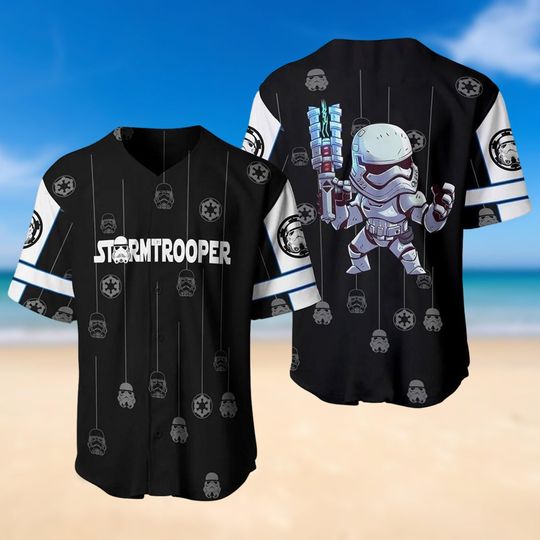 Stormtrooper Baseball Shirt, Star Wars Movie Jersey, Darth Vader Football Jersey, Han Solo Jersey Shirt, Birthday Gift, Movie Shirt