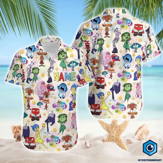 Personalized Inside Out Hawaii shirt, Inside Out Emotions Hawaiian shirt, Disneyland Summer Vacation Shirt, Family Hawaii Trip Shirt