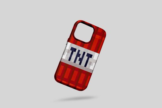 TNT Block iPhone Tough Case Inspired by Minecraft