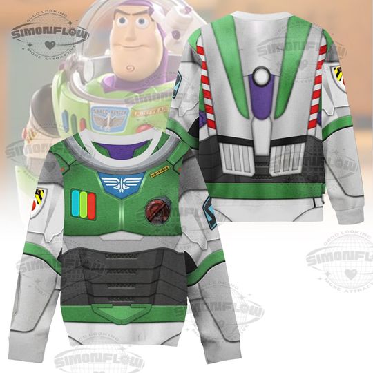Buzz Lightyear Costume Hoodie, Buzz Lightyear Sweatshirt, Disney Toy Story Characters Costume T-Shirt, Pixar Movie Shirt, Matching Shirt