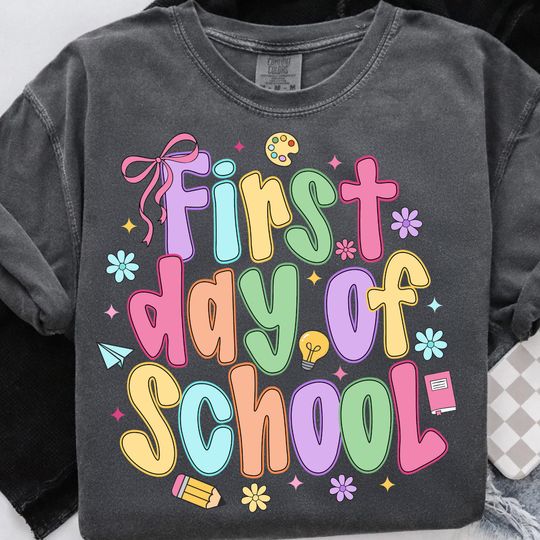 Coquette First Day Of School  , Back To School  , Teacher  , Preppy Back To School  , School  , First Day Of School Shirt