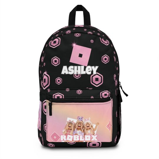 Personalized Roblox Robux Backpack, Roblox backpack for Girls, Comfortable for School, Ideal for Fans, Gift