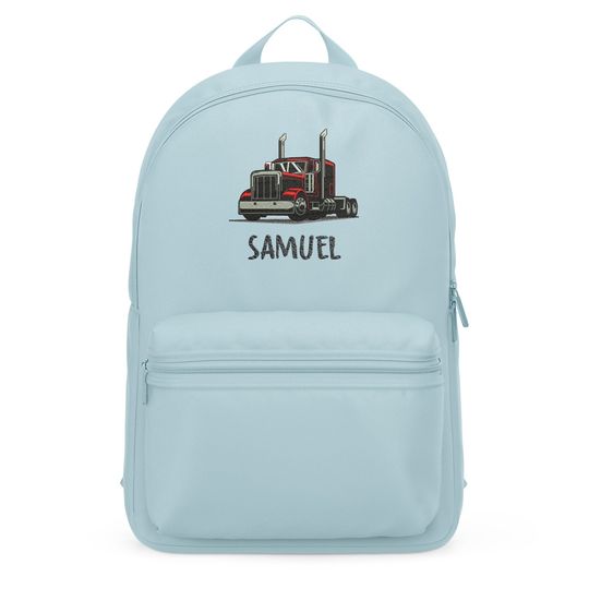 Personalised Embroidered Truck Mini Backpack For Boys, Personalised Mini Essential Backpack Back to School Gifts for Boy