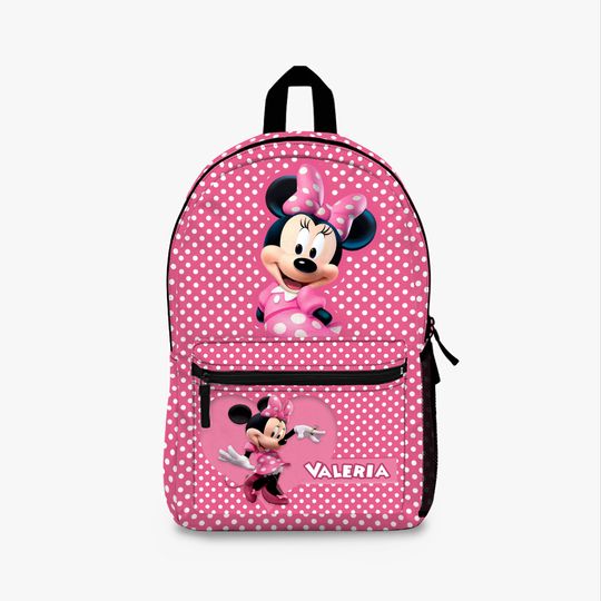 Personalized Minnie Mouse Backpack for Kids  Custom Name, Perfect for School or Gifts Multiple Colors