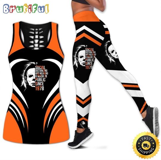 Michael Myers Tank Top Legging Set Outfit 3D All Over Print
