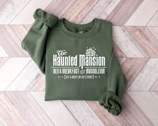 Haunted Mansion Sweatshirt – Bed & Breakfast Halloween Shirt for Spooky Fall Vibes