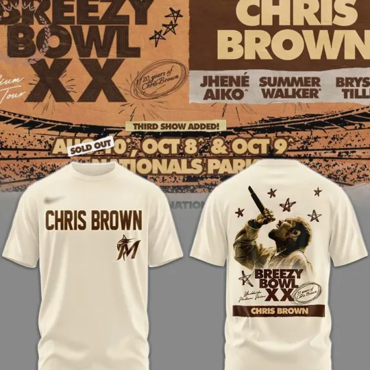 Chris Brown BREEZY BOWL 2025 Tshirt Funny Gift for Friend