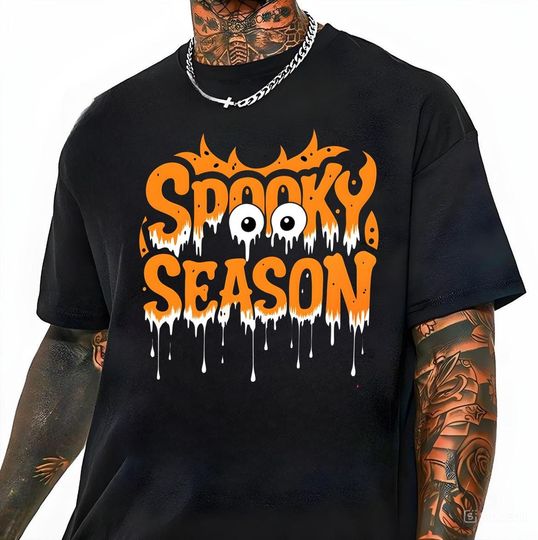 Cute Spooky Season Shirt Halloween Sweatshirt Fall Sweater For Women Gift Top