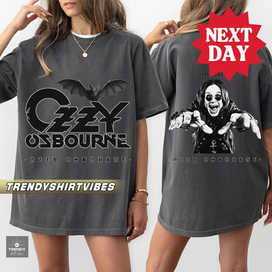 Comfort Colors Ozzy Osbourne Graphic T-Shirt Black Sabbath Band Tee for Rock Fans