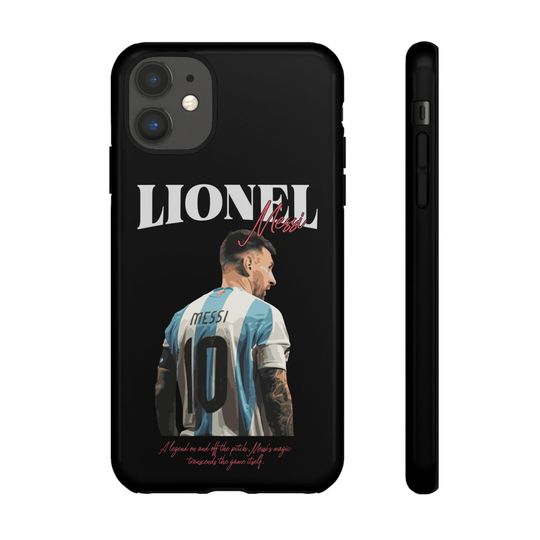 Lionel Messi iPhone Case, Durable Soccer Phone Cover