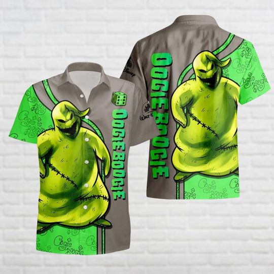 Oogie Boogie Hawaiian Shirt, Boogie Man Button Up Shirt, Halloween Trip Shirt, Horror Movie Shirt