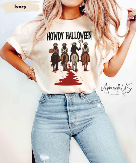 Howdy Halloween Shirt, Halloween Western Shirt, Cowboy Halloween Shirt, Spooky Season