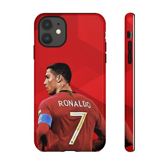 Cristiano Ronaldo iPhone Case, Tough Football Phone Cover