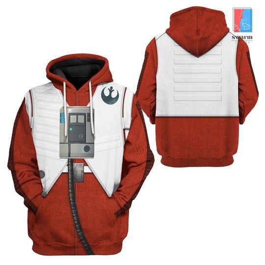 Starwars Poe Dameron Full Over Print Hoodie | Poe Dameron Halloween Costume Shirt | Starwars Galaxy Edge Christmas Shirt | Starwars Shirt