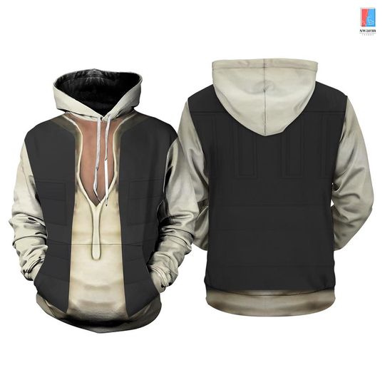 Starwars Han Solo Full Over Print Hoodie | Han Solo Halloween Costume Shirt | Starwars Galaxy Edge Christmas Shirt | Starwars Shirt