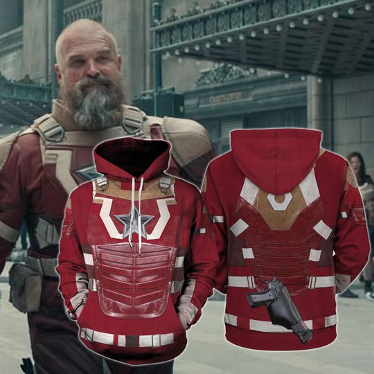 Thunderbolts Red Guardian Hoodie, Thunderbolts Costume, Mcu Fan Gift, Thunderbolts Movie Costumes, Yelena Bob Sentry BUCKYY Bn Barnes