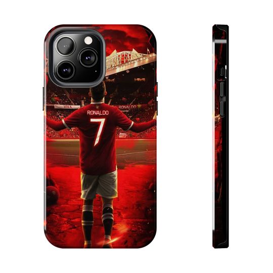 Ronaldo iPhone Case, Durable Soccer Protective Phone Cover