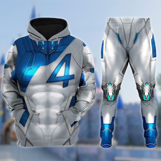 Marvel Rivals Fantastic Four Costume Sweatshirt Hoodie, Fantastic Four First Steps Sweatshirt, Fantastic 4 Costume, Halloween Party Shirt