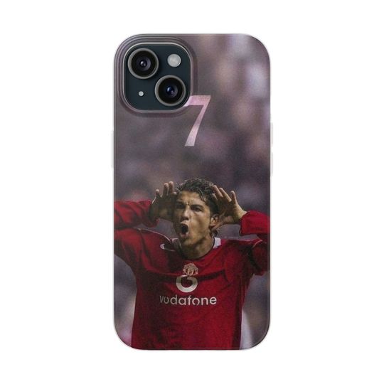 Cristiano Ronaldo iPhone Case, Football Phone Cover, Gift for Soccer Fans and Boys